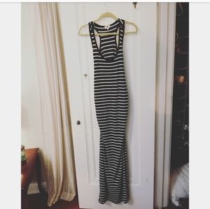 Striped maxi dress